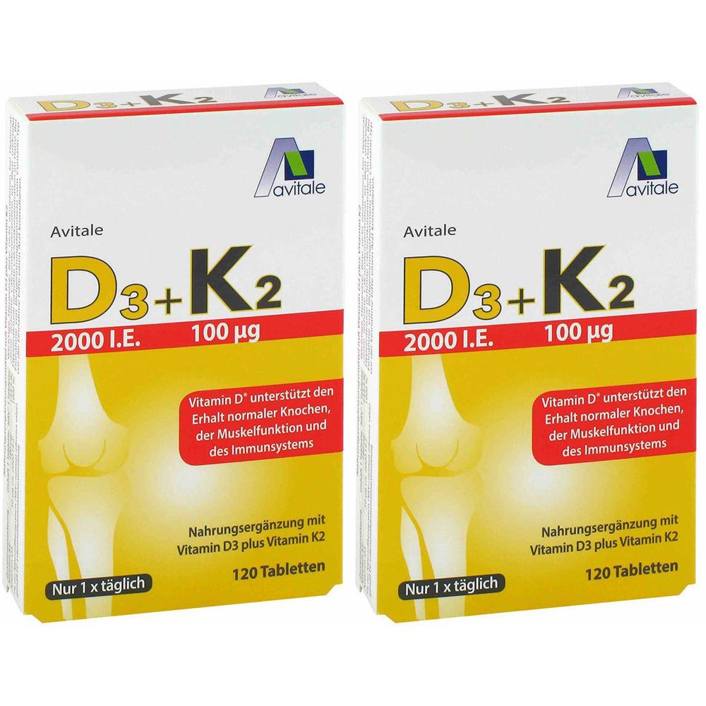 Avitale Vitamin D3+K2 2000 I.E.