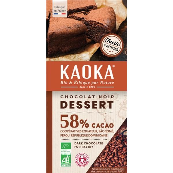Chocolate Preto Culinária 58% Cacau Bio Fair Trade