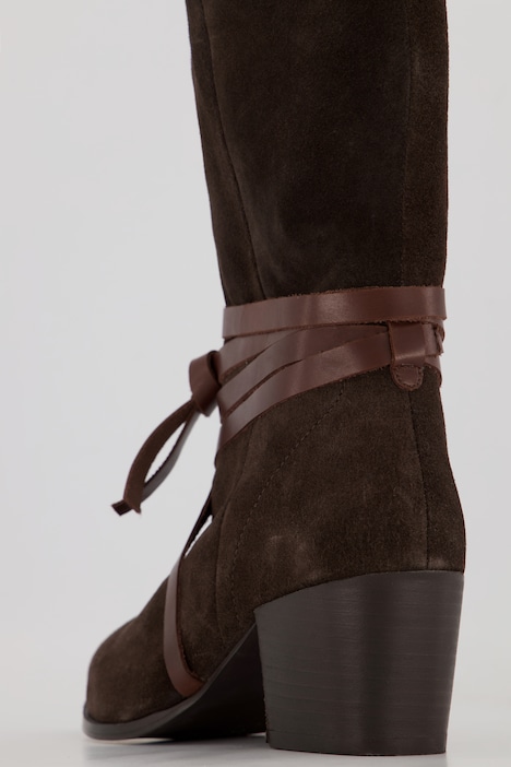 Stiefel, Veloursleder, Ankle-Straps