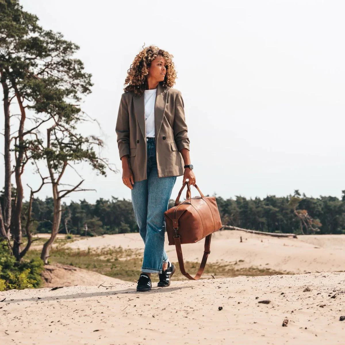 The Chesterfield | Conor | Leren weekendtas