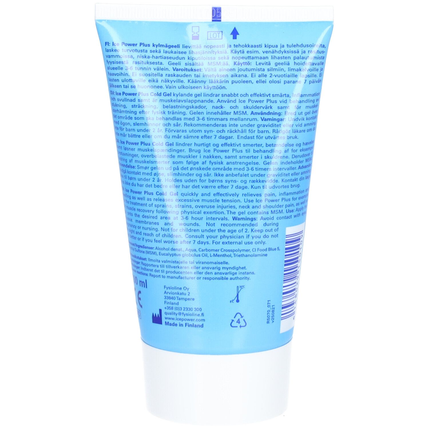 Ice Power® Plus Gold Gel MSM
