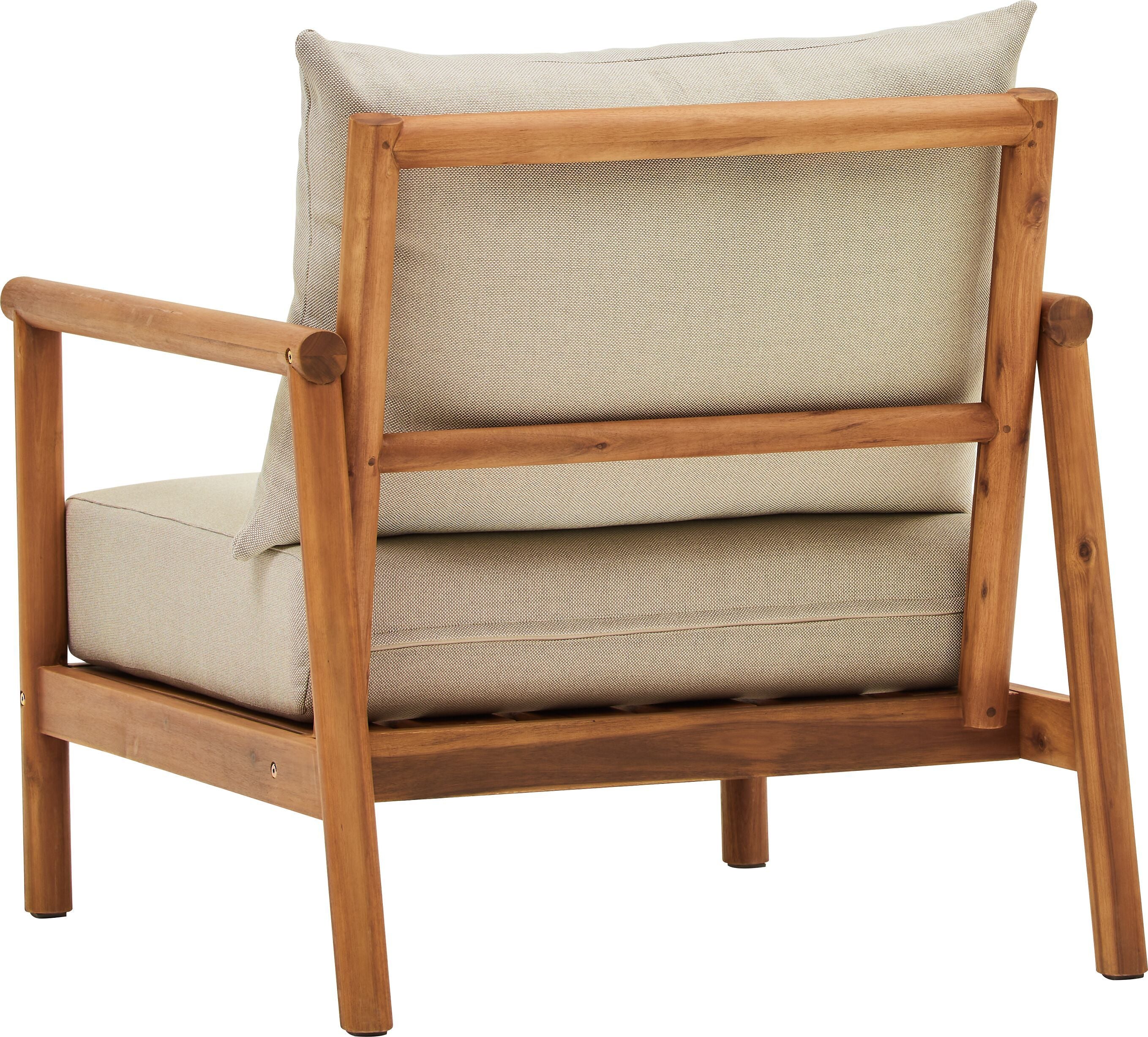 PANAREA Loungesessel - Hellgrau / B: 73.0 cm x T: 87.0 cm x H: 73.0 cm