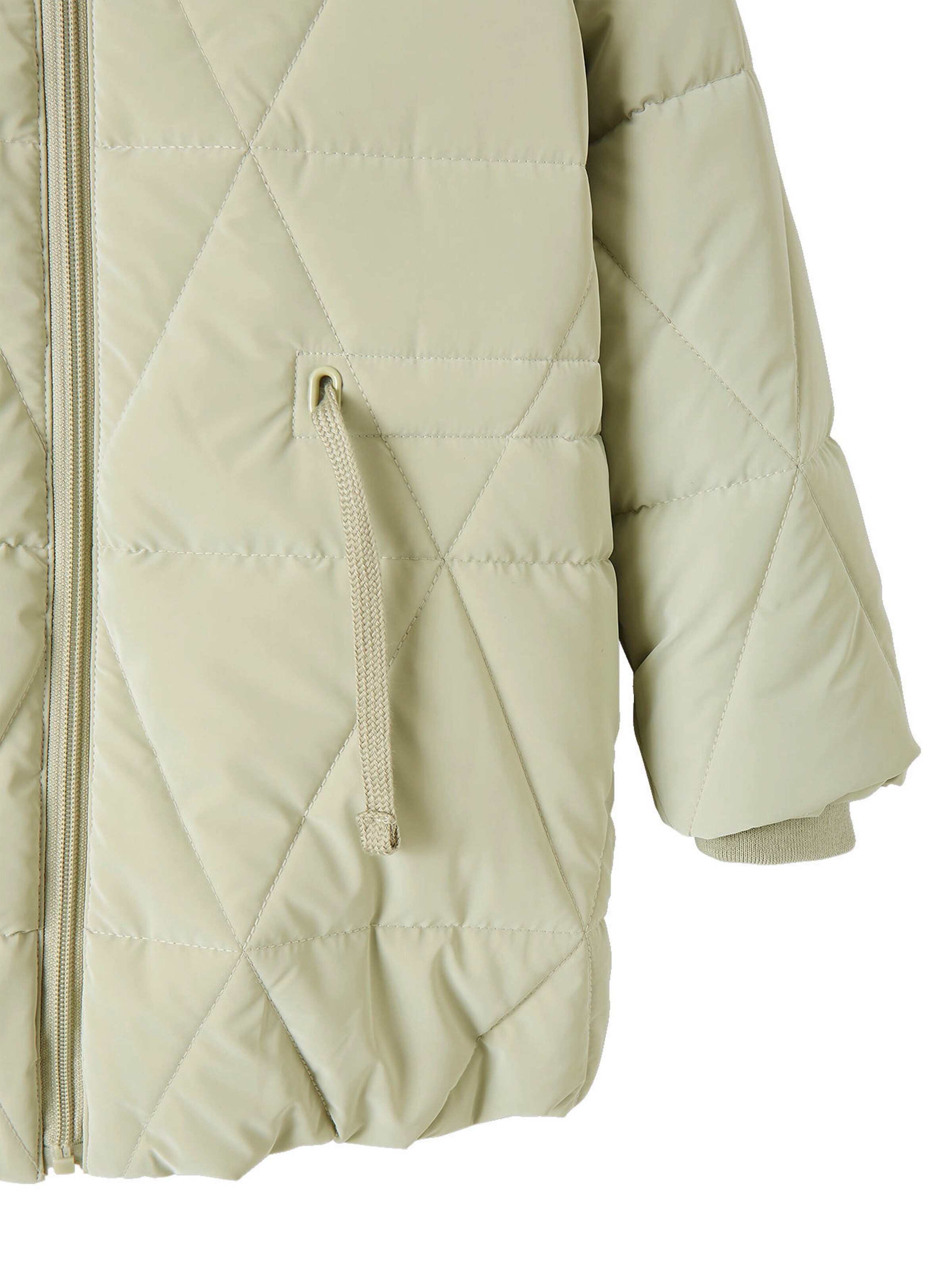 Vertbaudet Lange Mädchen Winterjacke mit Recycling-Polyester grün
