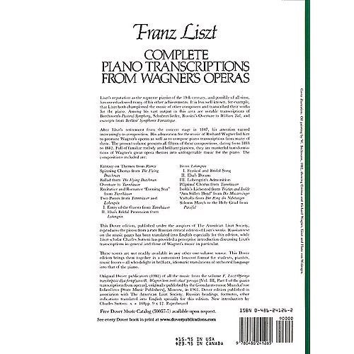 MusicSales Complete piano transcriptions from Wagner's Opera's