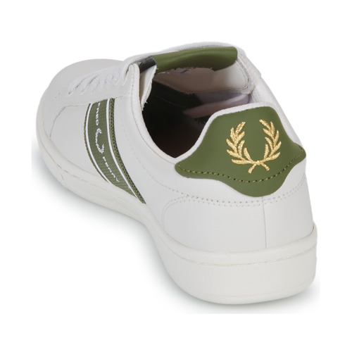 Fred Perry - B721 LEA GRAPHIC BRAND MESH - Porcelaine / Olive