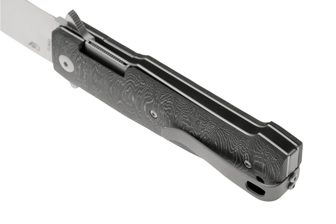 Viper Keeper 2 V6000FCLD Satin Elmax, Stainless Steel Damask Carbon Fiber, zakmes