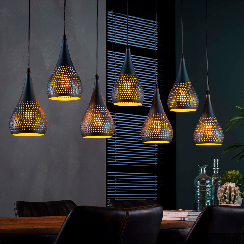 Hanglamp Newcastle 7L Hanglamp Newcastle Brons