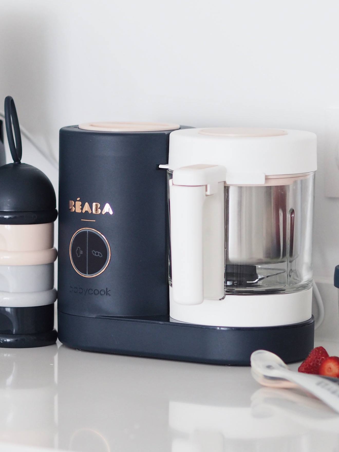 Robô BEABA Babycook Neo 4 em 1, Azul Escuro Liso