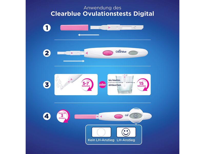 Clearblue Ovulationstest 10 Stück Ovulationstest, digital, 10 Stück