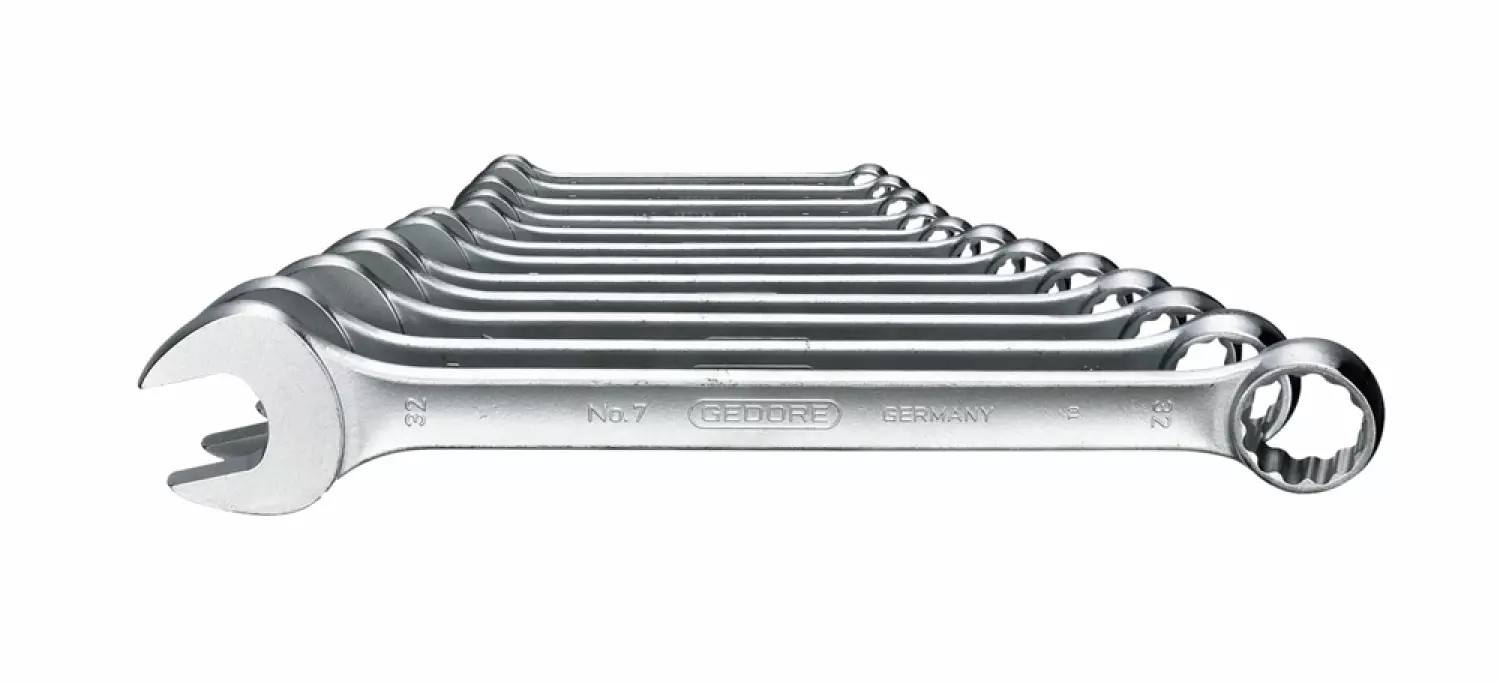 Gedore 7-08 8-delige Ringsteeksleutel-set - 10-24mm