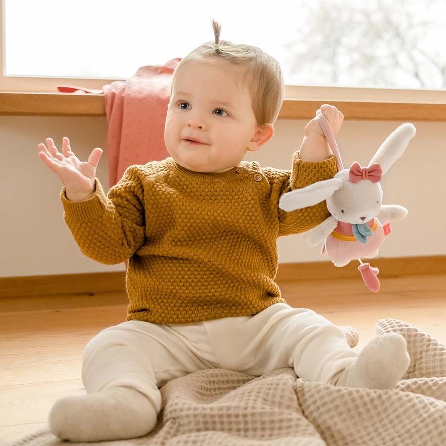 fehn® Mini-Spieluhr Hase fehnNATUR