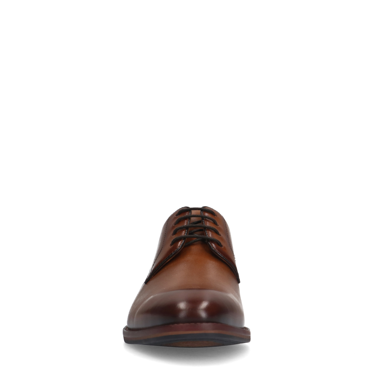 Cognac leren veterschoenen