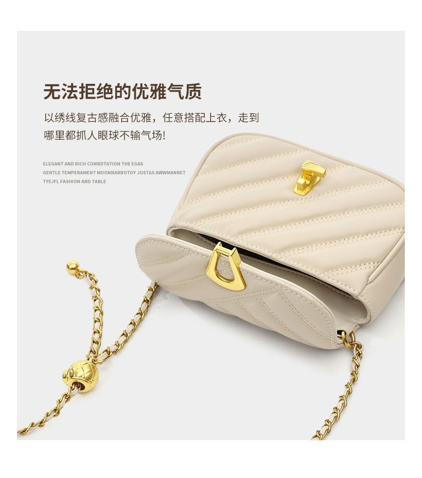 NICOLEBONNIE - Gewatteerde klep-crossbodytas