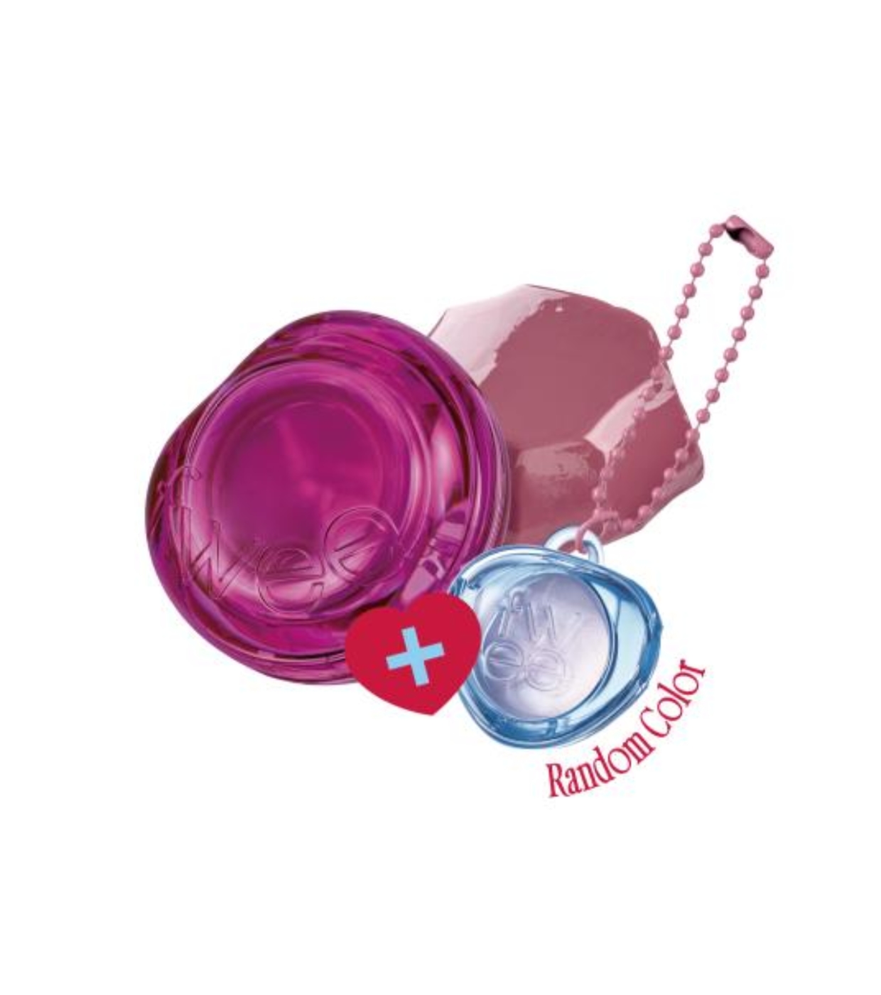 Fwee - *Keyring* - Bálsamo colorido para lábios e bochechas com chaveiro Jelly Pot - JM03: Cream Tea