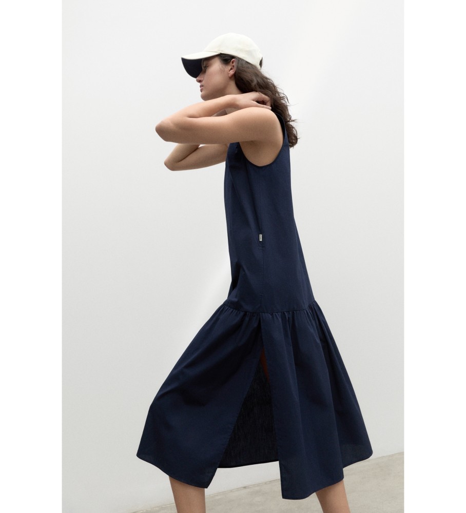 Vestido Malaquitaalf ECOALF Azul Marinho