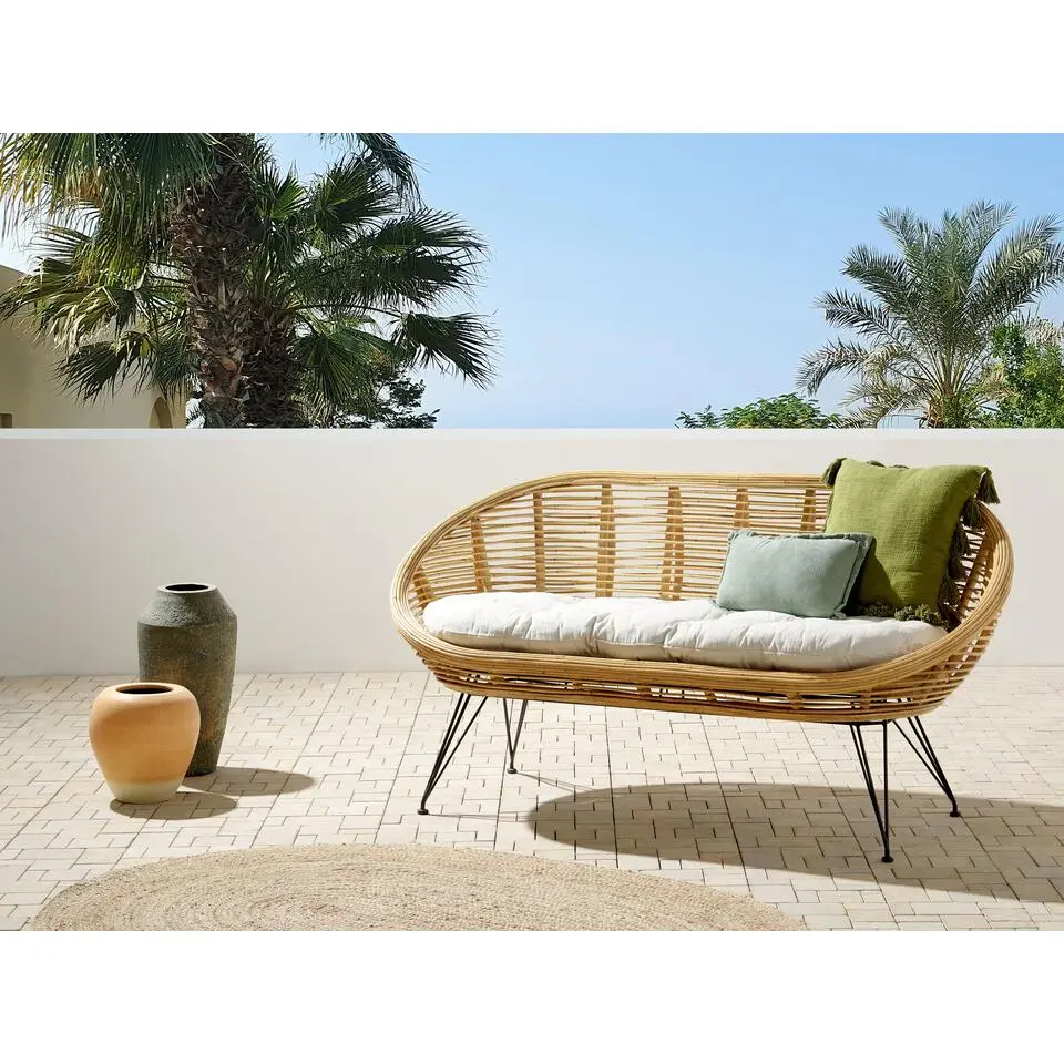 MARATEA - Tuinbank - Lichtbeige - Rotan