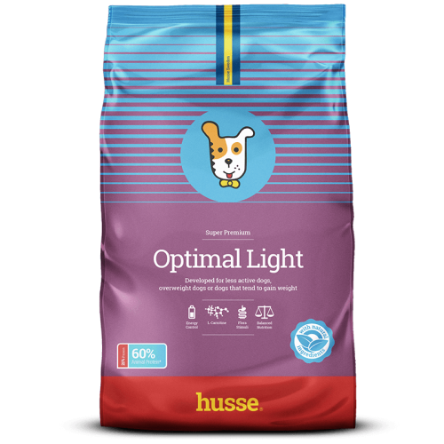 Ração Husse Optimal Light para Cães, Sabor Frango