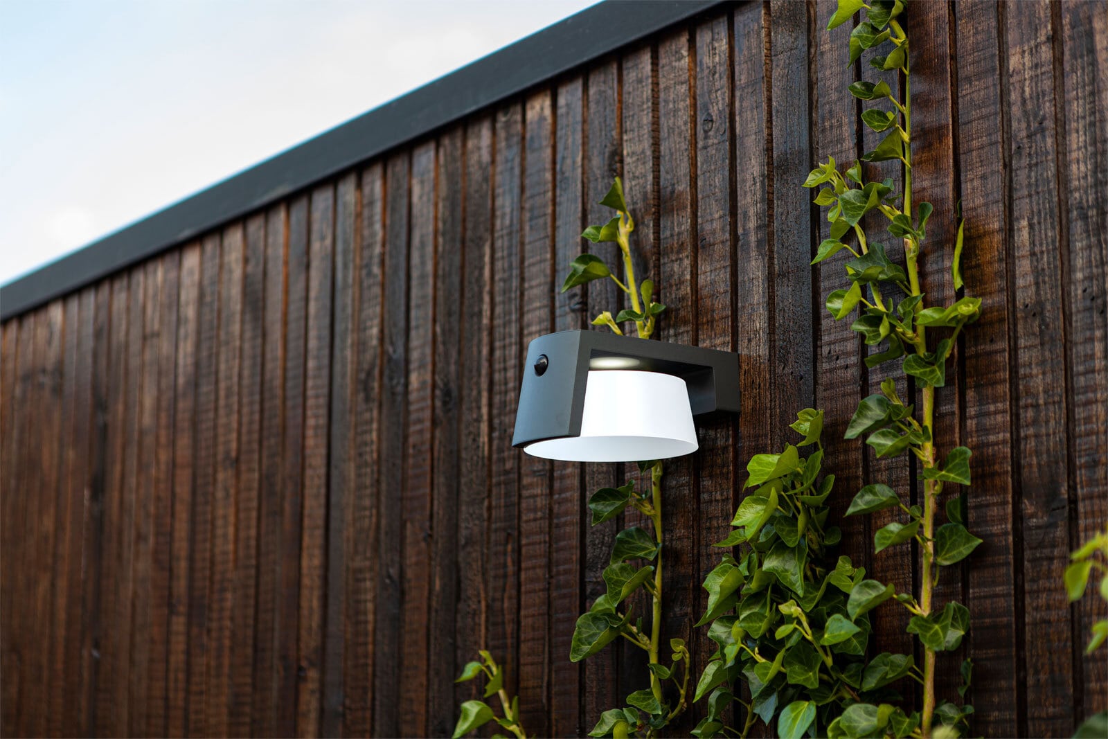 ECO-LIGHT LED Solar Außenwandleuchte MOON B anthrazit