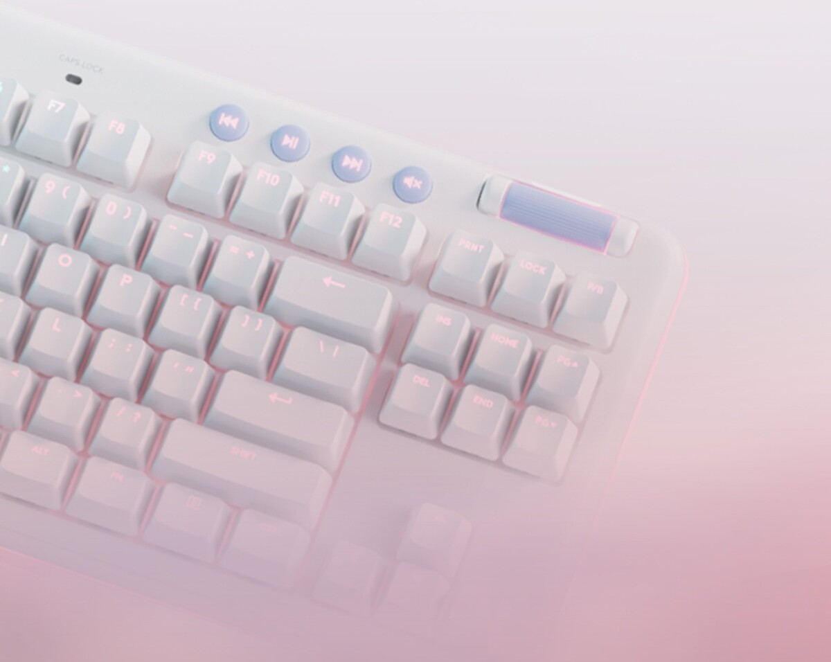 Logitech G713 - Gaming Tastatur Med Håndledsstøtte - Rgb - Hvid