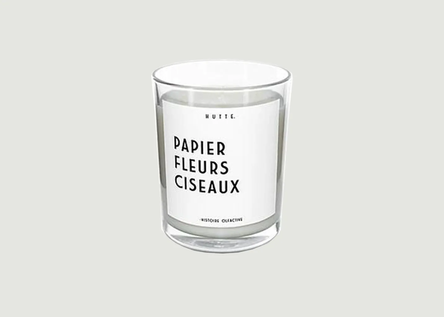 Bougie parfumée Papier Fleurs Ciseaux Hutte