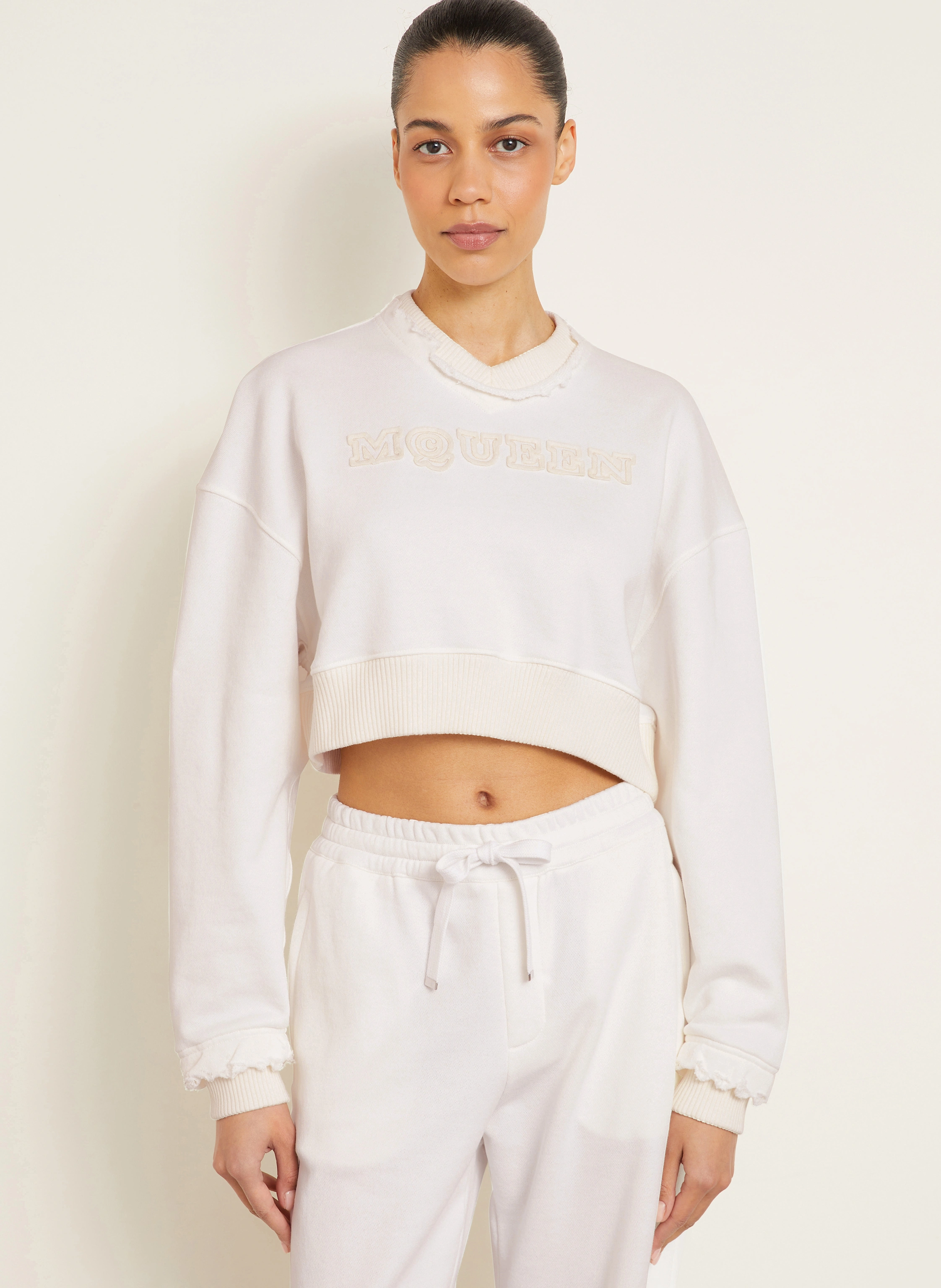 Alexander McQUEEN Cropped-Sweatshirt