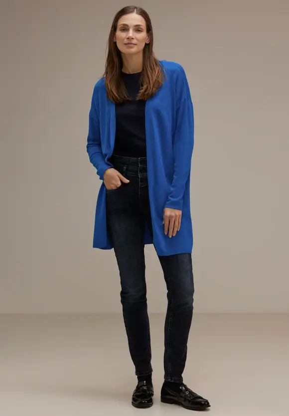 Langer Cardigan - fresh intense gentle blue