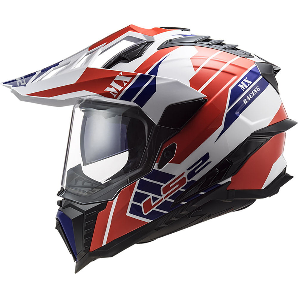 LS2 - Casque MX701 Explorer HPFC Atlantis Blanc / Rouge / Bleu