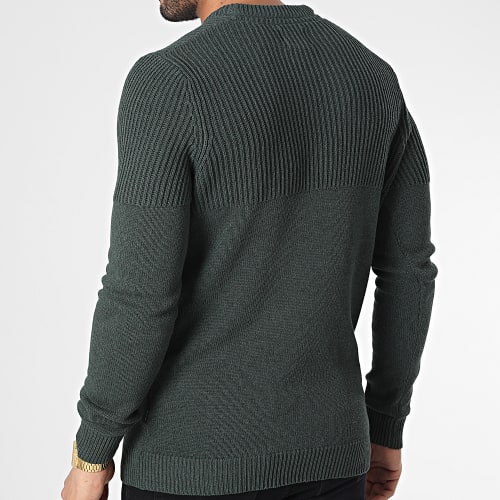 Pull Al Life Reg Knit 22024031 Vert Kaki