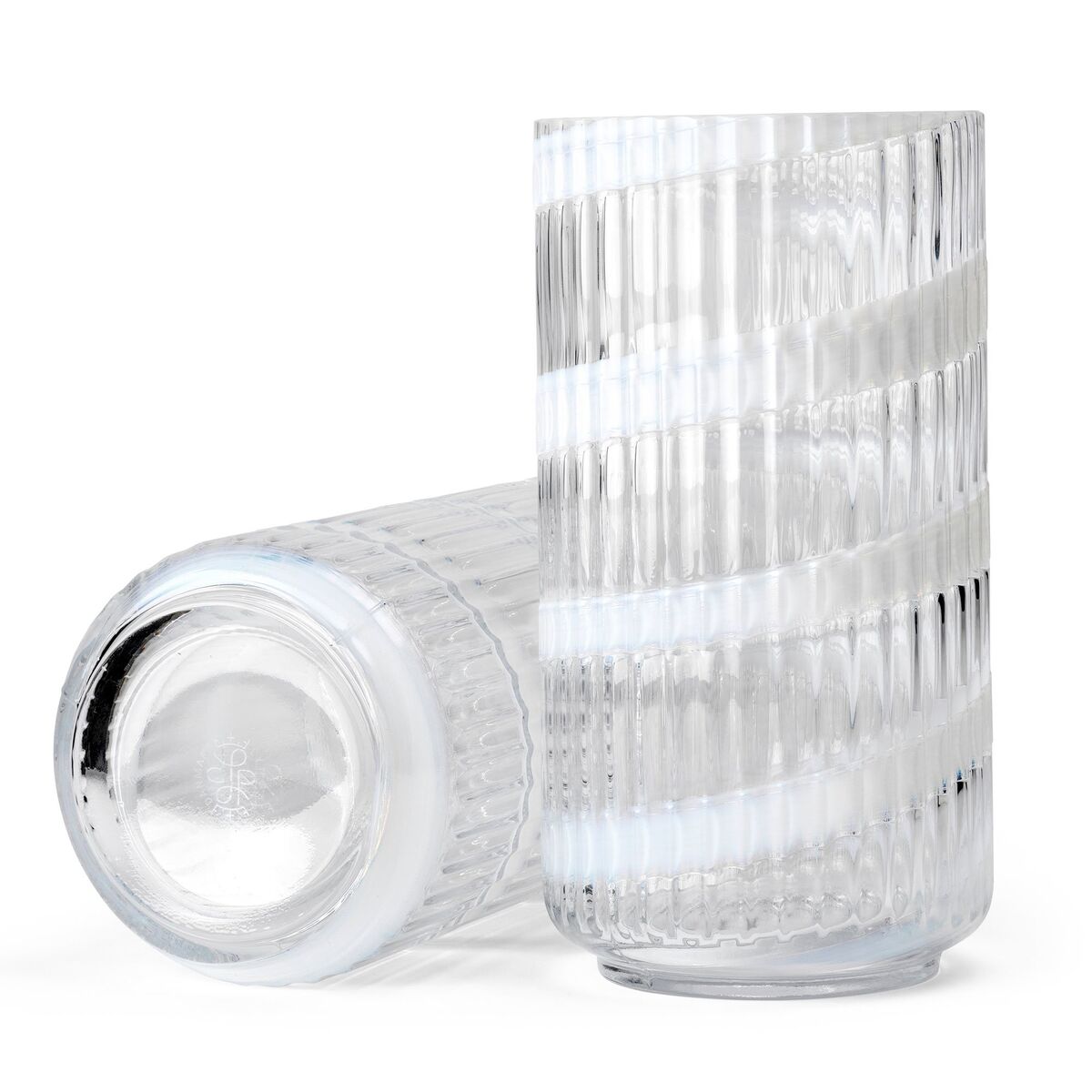 Swirl vase 20,5 cm, hvit