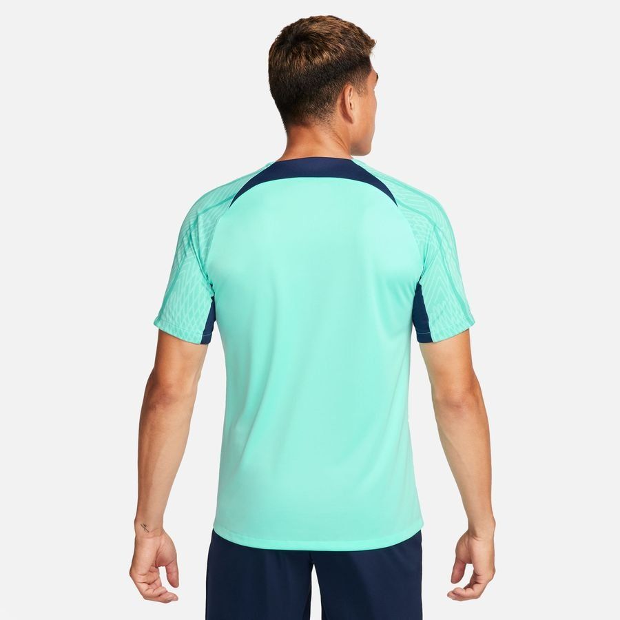Nike T-shirt d'Entraînement Dri-FIT Strike Peak Ready - Turquoise/Bleu Marine/Blanc