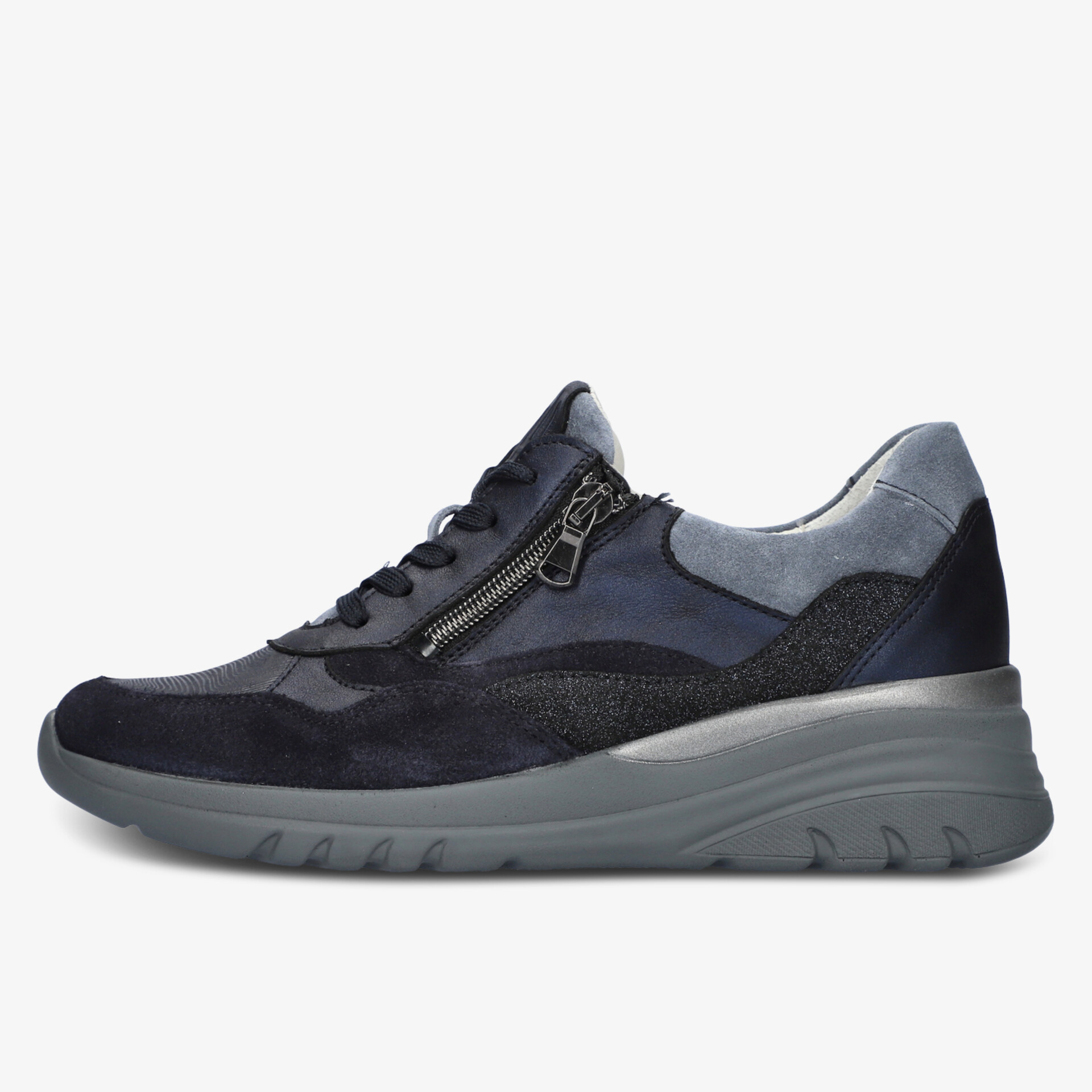waldläufer Damen Halbschuhe blau