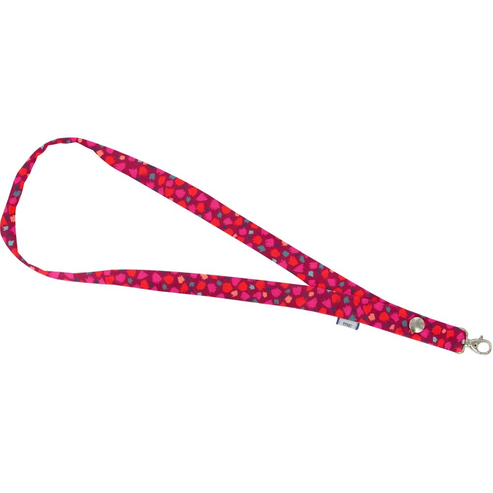 Porte-Clés Collier Pompons Cerise