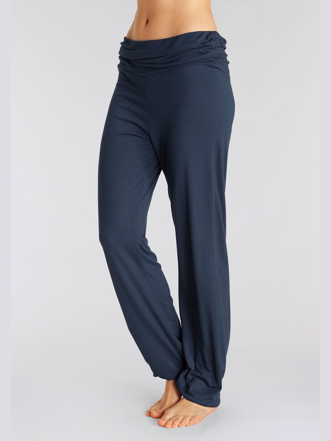 Sarouel ceinture à revers froncée