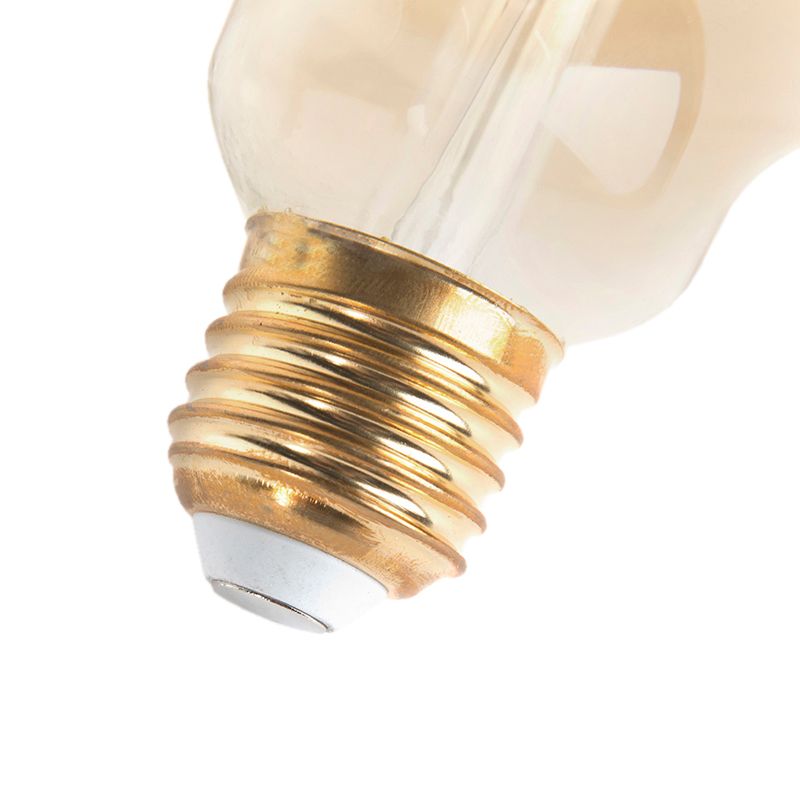 Set van 3 E27 dimbare LED lampen G125 goud 5W 450 lm 2200K