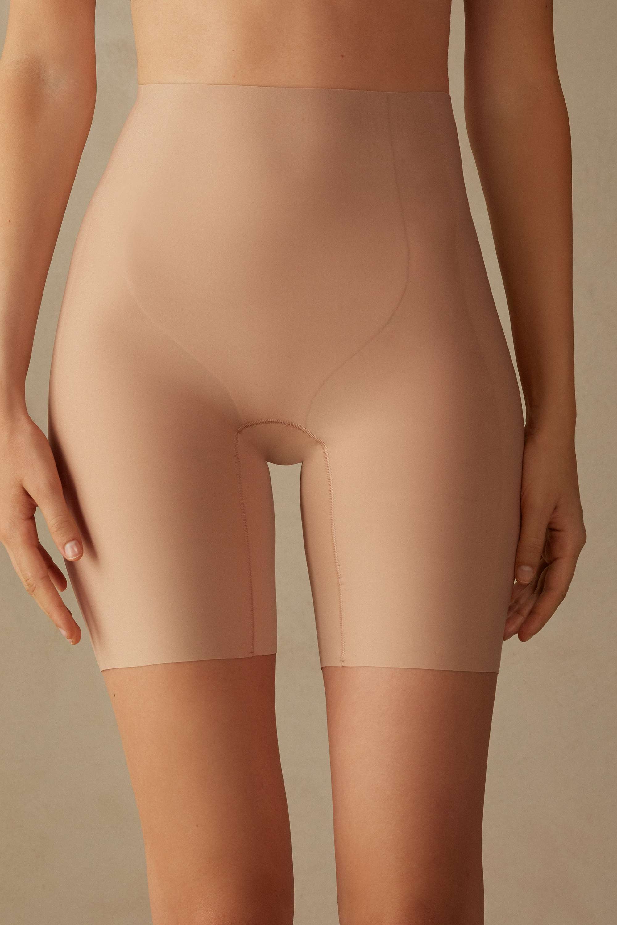 Shorts de microfibra crua