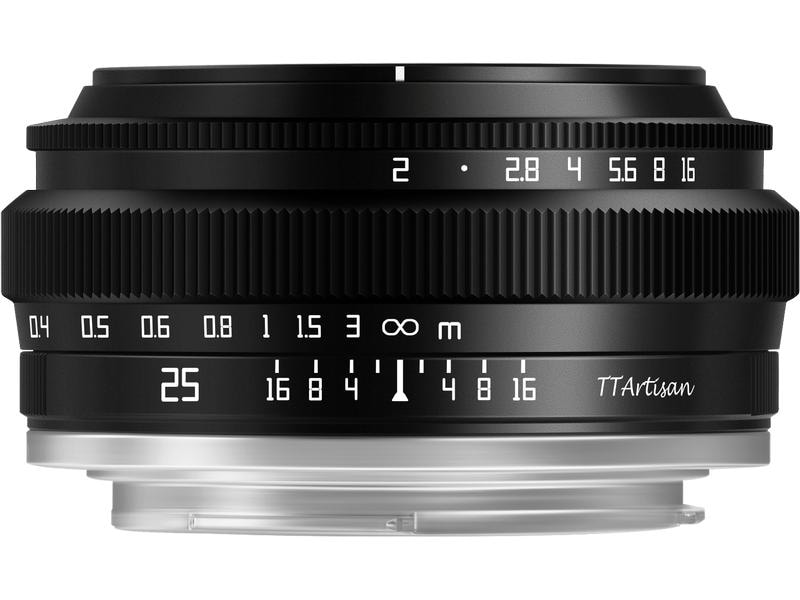 TTArtisan Festbrennweite APS-C 25mm F/2 – MFT Kompaktes und unauffälliges, flaches, manuelles Objektiv