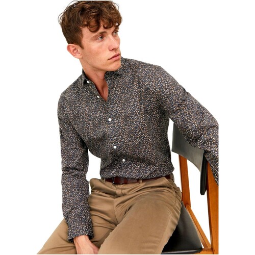 Jack & Jones - CAMISA SLIM FIT HOMBRE JACK & JONES 12237914 Azul