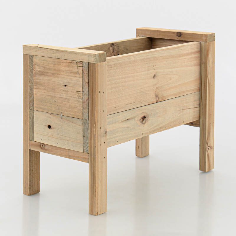Porte plante en bois marron