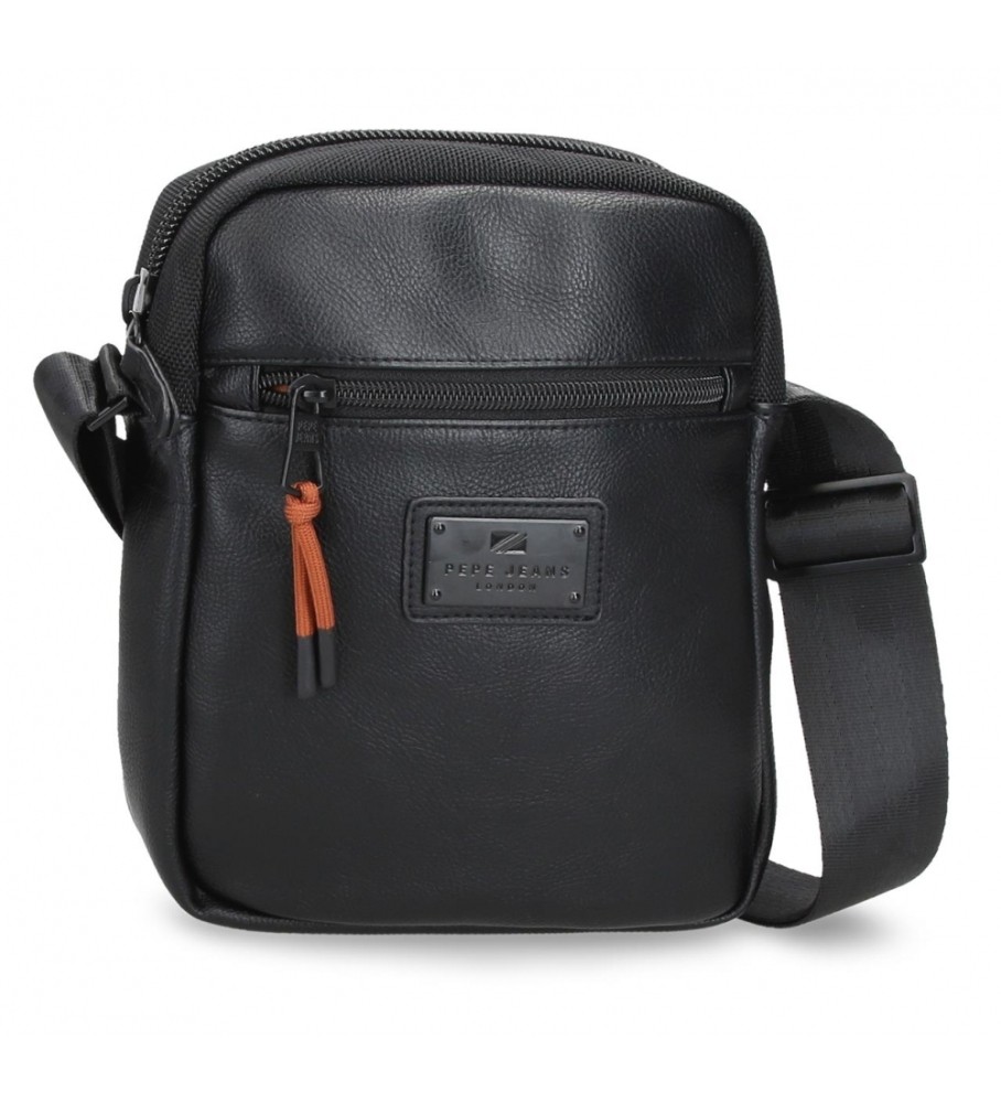Bolsa de ombro preta Pepe Jeans Egham