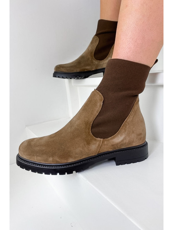 Bottines EVELYN Peau Beige - Reqins