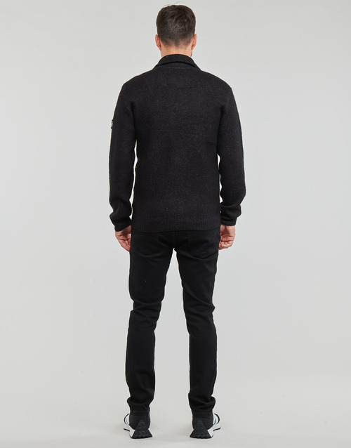 Petrol Industries - MEN KNITWEAR COLLAR CARDIGAN - Noir