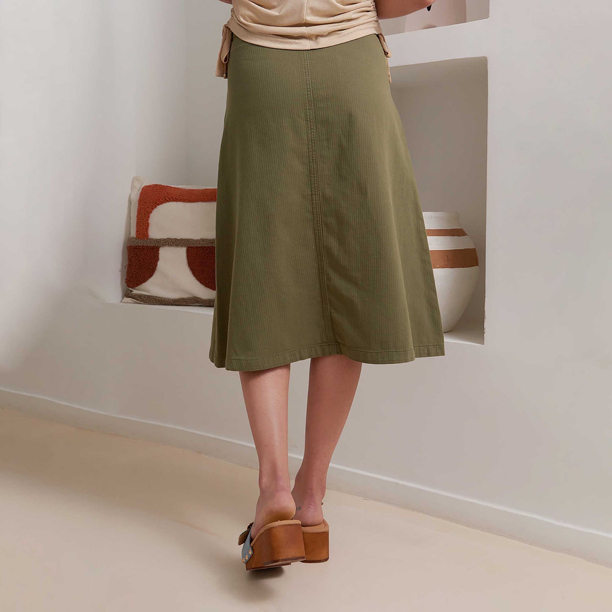 Jupe Femme kaki