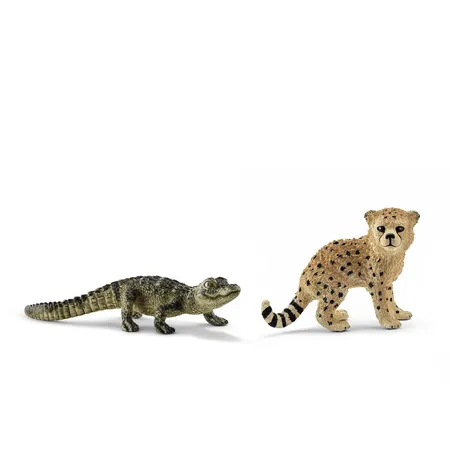 Schleich® 87394 Wild Life 2er Pack - Gepard und Aligator