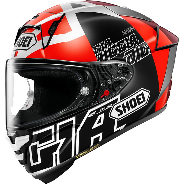 Shoei - Casque X-SPR Pro Diggia2 TC-1 / Noir / Rouge / Blanc