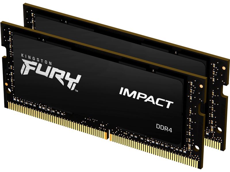 Kingston SO-DDR4-RAM FURY Impact 3200 MHz 2x 32 GB High-Performance Arbeitsspeicher mit Plug N Play Kompatibilität