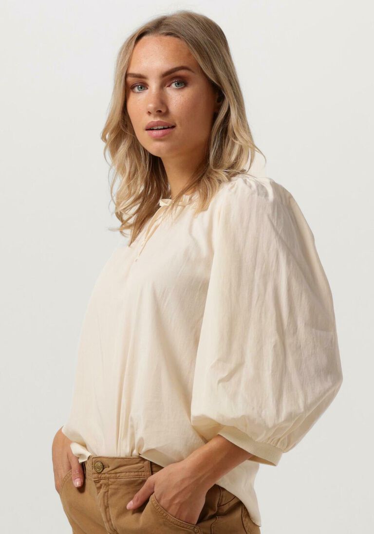 SUMMUM witte summum top top short sleeves modal blend