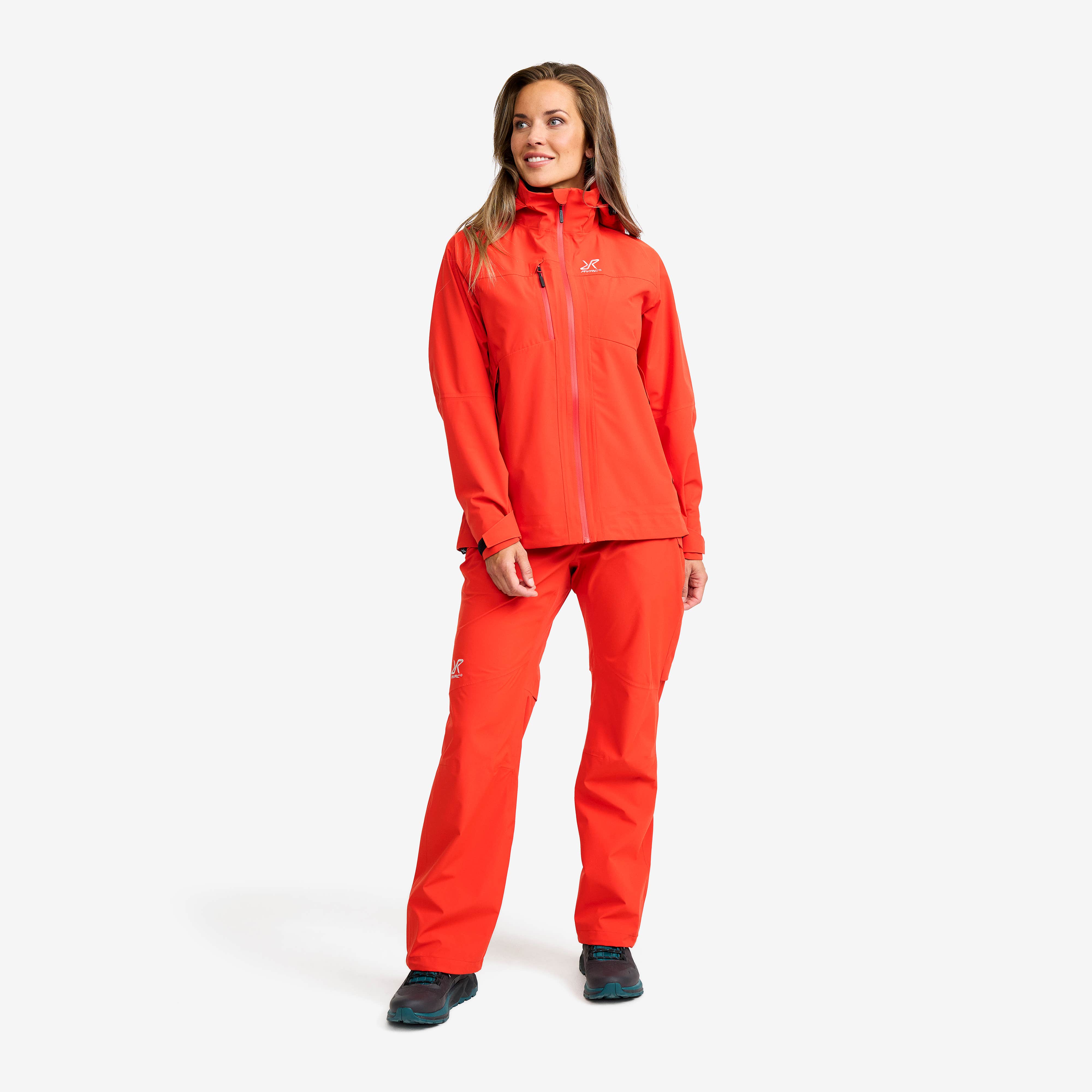 Cloud 3L Shell Jacket Dame Aurora Red
