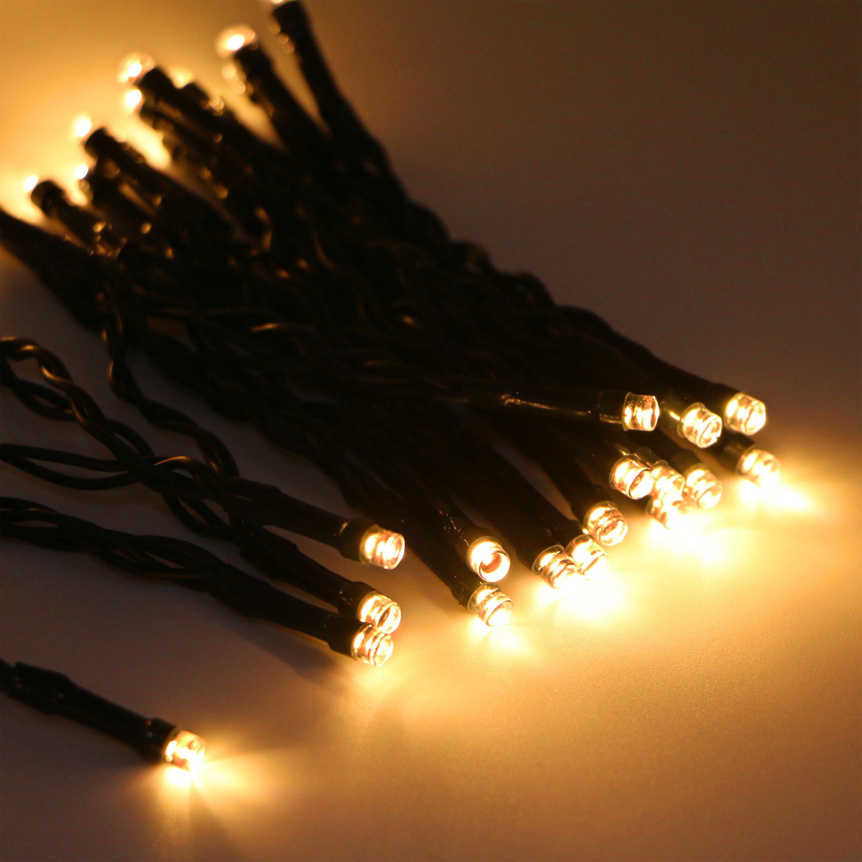 LED Lichterkette Netz für Weihnachtsbaum mit Ring 2 m