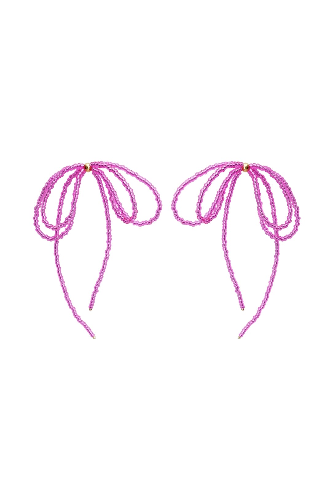 Black Colour Bchedda Earrings pink