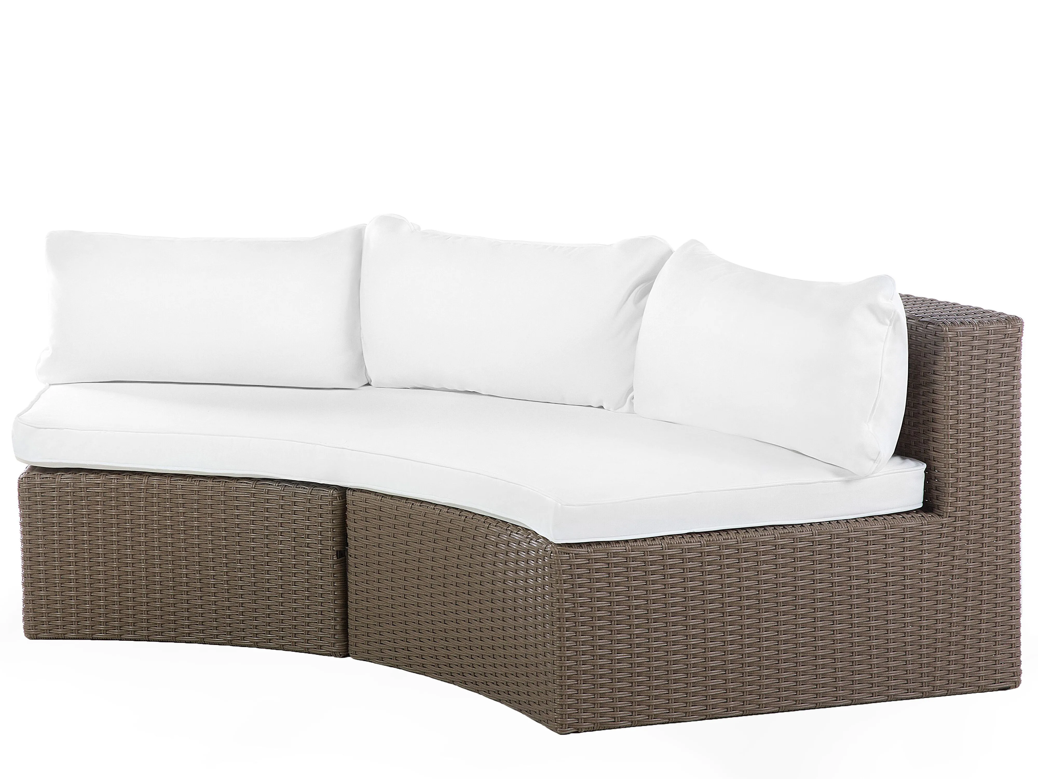 Loungeset met tafel 9-zits SEVERO PE rotan Bruin